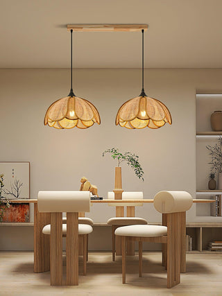 Bloom Rattan Pendant Lamp Arkstarhome