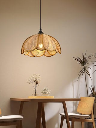 Bloom Rattan Pendant Lamp Arkstarhome