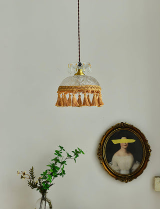 Bowl Tassel Pendant Light Arkstarhome