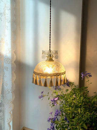 Bowl Tassel Pendant Light Arkstarhome