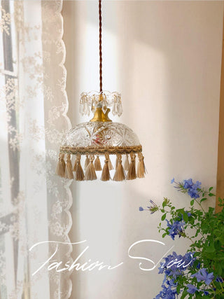 Bowl Tassel Pendant Light Arkstarhome