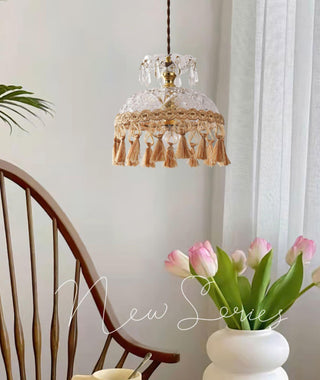 Bowl Tassel Pendant Light Arkstarhome