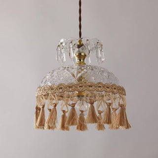 Bowl Tassel Pendant Light Arkstarhome