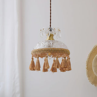 Bowl Tassel Pendant Light Arkstarhome