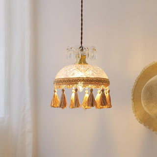 Bowl Tassel Pendant Light Arkstarhome