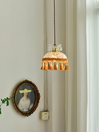 Bowl Tassel Pendant Light Arkstarhome