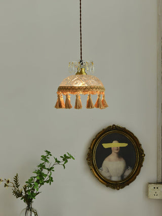 Bowl Tassel Pendant Light Arkstarhome
