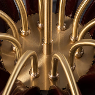 Brass Pastoral Flower Chandelier Arkstarhome