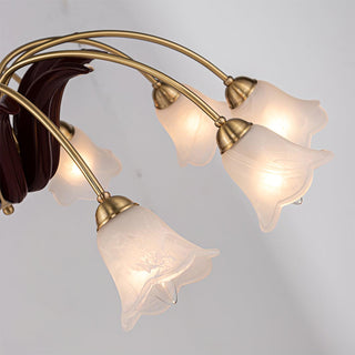 Brass Pastoral Flower Chandelier Arkstarhome