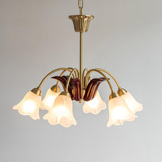 Brass Pastoral Flower Chandelier Arkstarhome