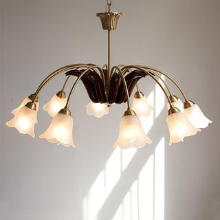 Brass Pastoral Flower Chandelier Arkstarhome