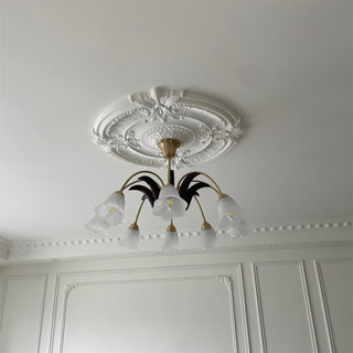 Brass Pastoral Flower Chandelier Arkstarhome