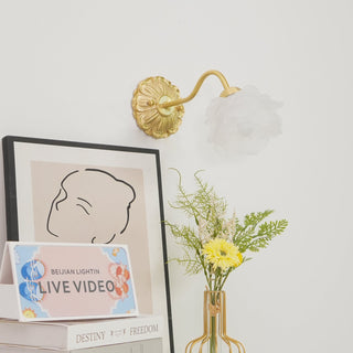 Brass Rose Wall Light Arkstarhome