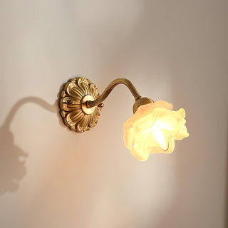 Brass Rose Wall Light Arkstarhome