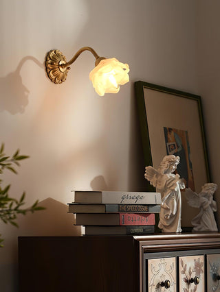 Brass Rose Wall Light Arkstarhome