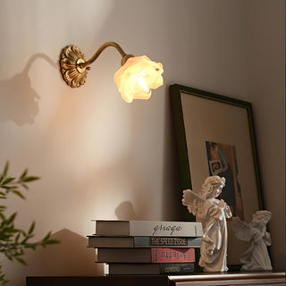 Brass Rose Wall Light Arkstarhome