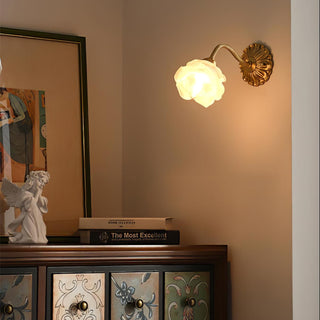Brass Rose Wall Light Arkstarhome