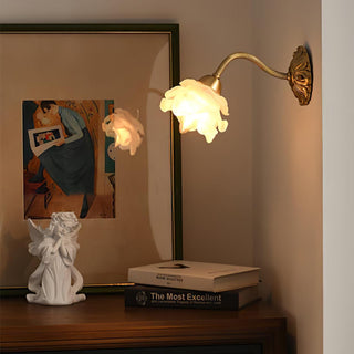 Brass Rose Wall Light Arkstarhome