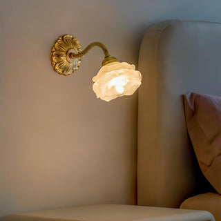 Brass Rose Wall Light Arkstarhome