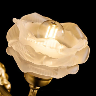Brass Rose Wall Light Arkstarhome