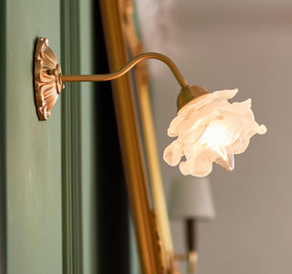 Brass Rose Wall Light Arkstarhome