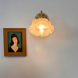 Brass Rose Wall Light Arkstarhome