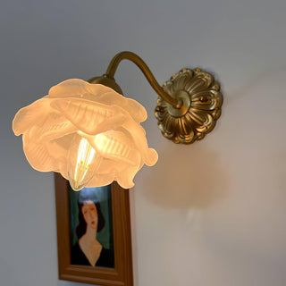 Brass Rose Wall Light Arkstarhome
