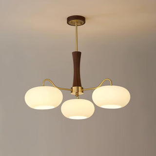 Brass Wooden Persimmon Chandelier Arkstarhome