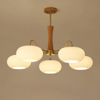 Brass Wooden Persimmon Chandelier Arkstarhome