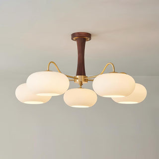 Brass Wooden Persimmon Chandelier Arkstarhome