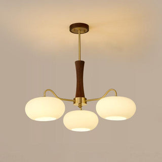 Brass Wooden Persimmon Chandelier Arkstarhome