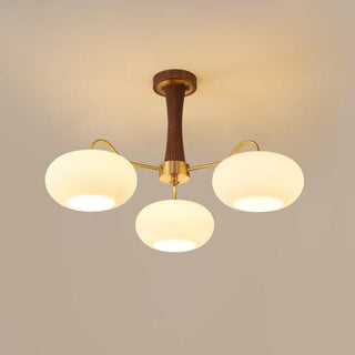Brass Wooden Persimmon Chandelier Arkstarhome