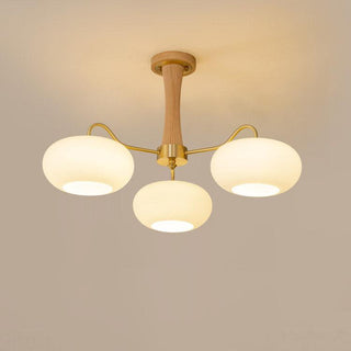 Brass Wooden Persimmon Chandelier Arkstarhome