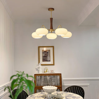 Brass Wooden Persimmon Chandelier Arkstarhome