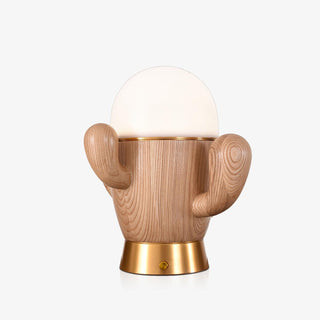 Wooden Cactus Table Lamp Arkstarhome