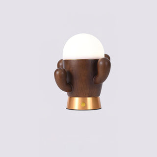 Wooden Cactus Table Lamp Arkstarhome