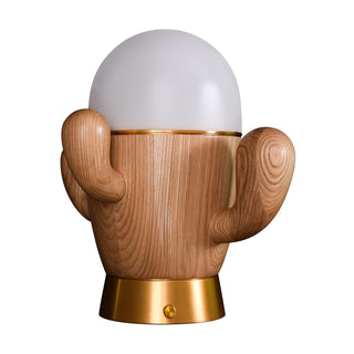Wooden Cactus Table Lamp Arkstarhome