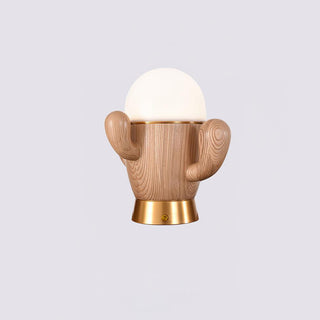 Wooden Cactus Table Lamp Arkstarhome