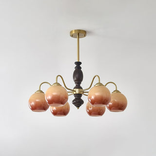 Caramel Orb Chandelier Arkstarhome