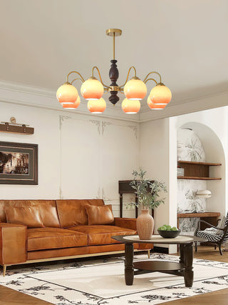 Caramel Orb Chandelier Arkstarhome