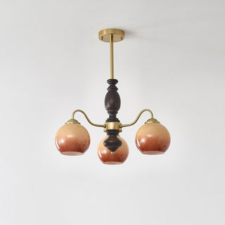 Caramel Orb Chandelier Arkstarhome