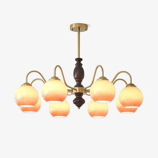 Caramel Orb Chandelier Arkstarhome