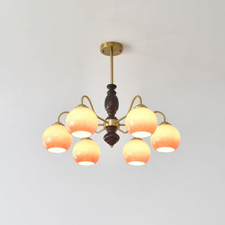 Caramel Orb Chandelier Arkstarhome