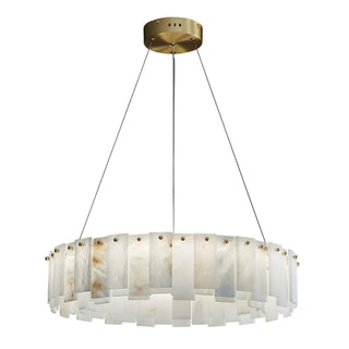 Celestial Alabaster Round Chandelier Arkstarhome