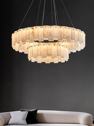 Celestial Alabaster Round Chandelier Arkstarhome