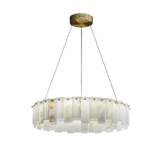 Celestial Alabaster Round Chandelier Arkstarhome