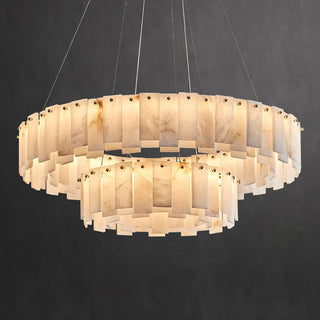 Celestial Alabaster Round Chandelier Arkstarhome