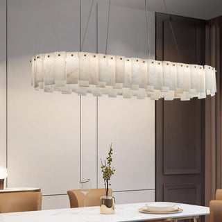 Celestial Alabaster Round Chandelier Arkstarhome