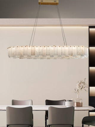 Celestial Alabaster Round Chandelier Arkstarhome