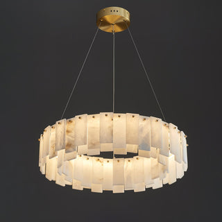 Celestial Alabaster Round Chandelier Arkstarhome